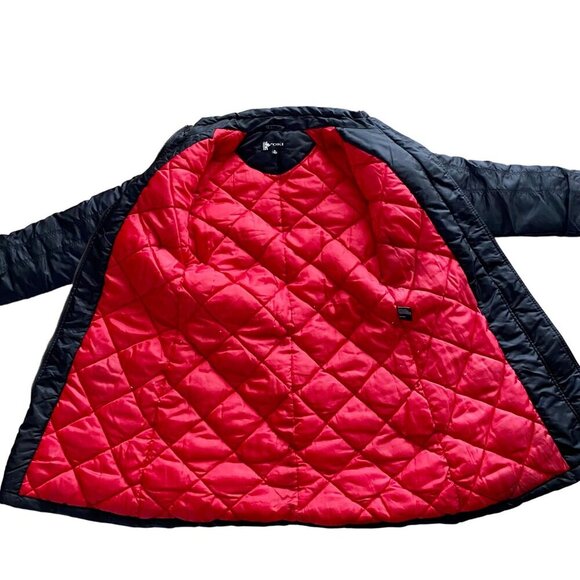 Yoki Black Nylon Jacket Polyester Filling Zipper Pocket Details Woman's Medium - Picture 4 of 12